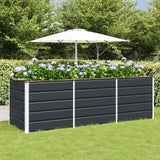 vidaXL Ivory Planter 160 x 80 x 45 cm Steel