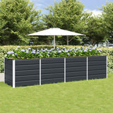 vidaXL Ivory Planter 160 x 80 x 45 cm Steel