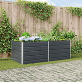 vidaXL Plantenbak Ivoor 195 x 100 x 45 cm Gegevens staal