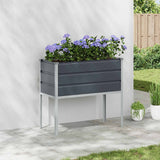 vidaXL Plantenbak Ivoor 100 x 45 x 90 cm Gegevens staal