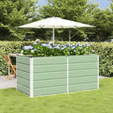 vidaXL Ivory Planter 160 x 80 x 45 cm Steel