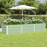 vidaXL Ivory Planter 160 x 80 x 45 cm Steel