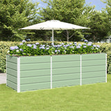 vidaXL Ivory Planter 160 x 80 x 45 cm Steel