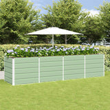 vidaXL Ivory Planter 160 x 80 x 45 cm Steel