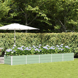 vidaXL Ivory Planter 160 x 80 x 45 cm Steel