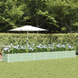 vidaXL Ivory Planter 160 x 80 x 45 cm Steel