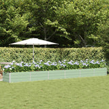 vidaXL Ivory Planter 160 x 80 x 45 cm Steel