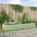 vidaXL Plantenbak Ivoor 195 x 100 x 45 cm Gegevens staal