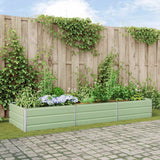 vidaXL Plantenbak Ivoor 195 x 100 x 45 cm Gegevens staal