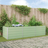 vidaXL Plantenbak Ivoor 195 x 100 x 45 cm Gegevens staal