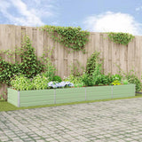 vidaXL Plantenbak Ivoor 195 x 100 x 45 cm Gegevens staal