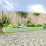 vidaXL Plantenbak Ivoor 195 x 100 x 45 cm Gegevens staal