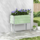 vidaXL Plantenbak Ivoor 100 x 45 x 90 cm Gegevens staal