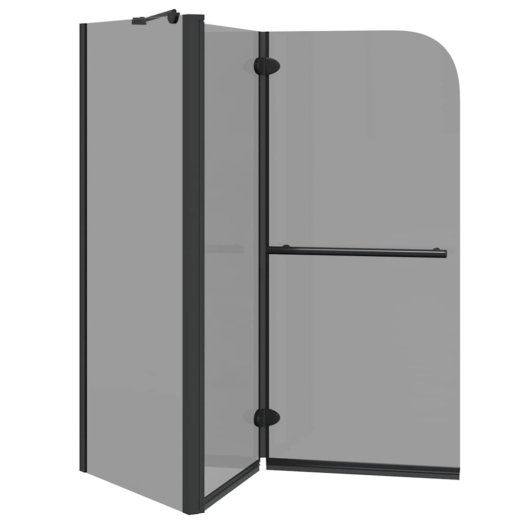 vidaXL Bi-Fold Shower Enclosure Dark Transparent 120 x 67 x 129 cm