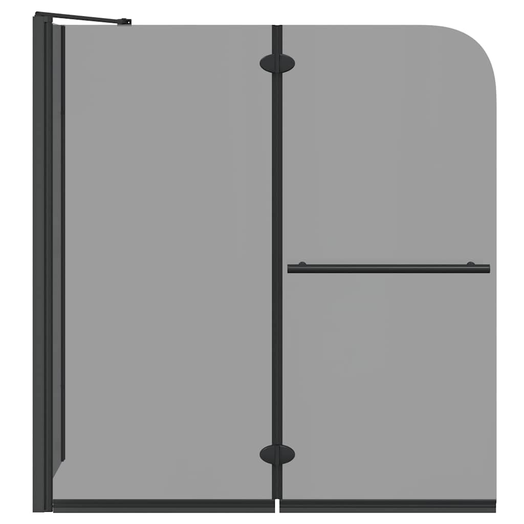 vidaXL Bi-Fold Shower Enclosure Dark Transparent 120 x 67 x 129 cm