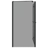 vidaXL Bi-Fold Shower Enclosure Dark Transparent 120 x 67 x 129 cm