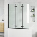 vidaXL Douche Omheining Goud 130 x 138 cm ESG Glas en Aluminium