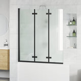 vidaXL Douche Omheining Goud 130 x 138 cm ESG Glas en Aluminium
