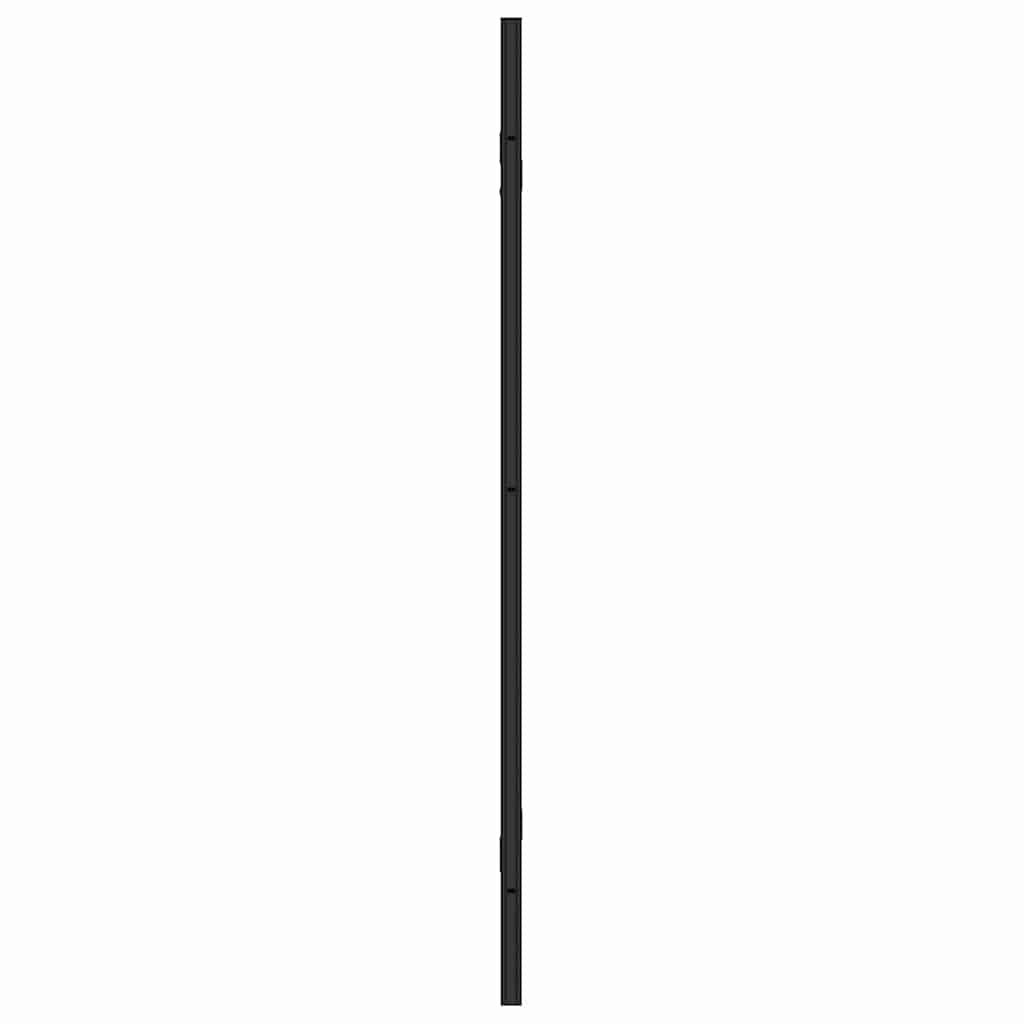 vidaXL Douche Omheining Zwart en Transparant 130 x 130 cm gehard glas