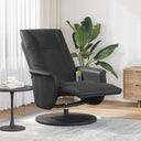 vidaXL Swivel Massage Recliner Black 71 x 90 x 105 cm Artificial Leather