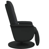 vidaXL Swivel Massage Recliner Black 71 x 90 x 105 cm Artificial Leather