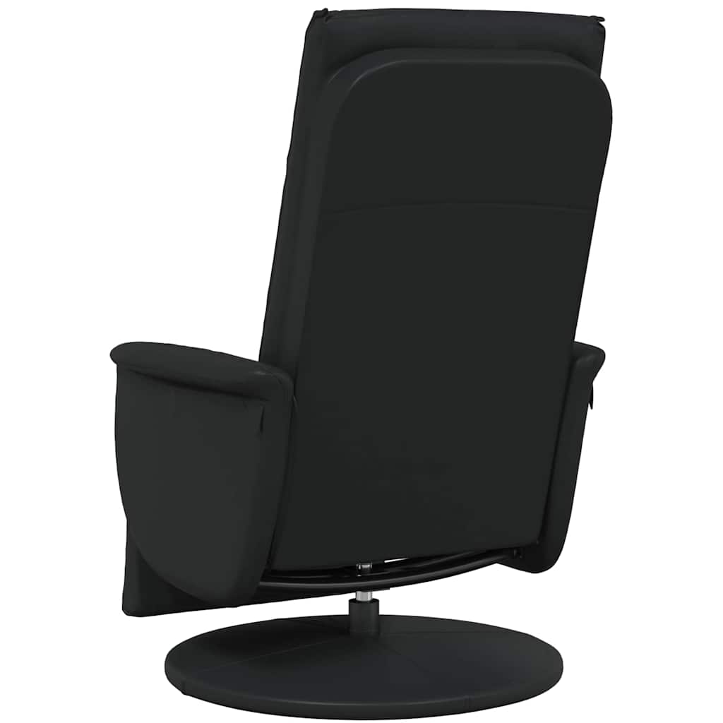 vidaXL Swivel Massage Recliner Black 71 x 90 x 105 cm Artificial Leather