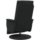 vidaXL Swivel Massage Recliner Black 71 x 90 x 105 cm Artificial Leather