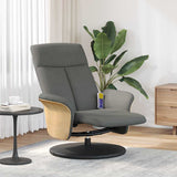 vidaXL Massage Relaxstoel Donkergrijs 79 x 87 x 104,5 cm Stof