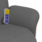 vidaXL Massage Relaxstoel Donkergrijs 79 x 87 x 104,5 cm Stof