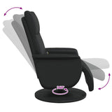 vidaXL Massage Relaxstoel Zwart 71 x 90 x 105 cm Kunstleer