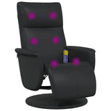 vidaXL Massage Relaxstoel Zwart 71 x 90 x 105 cm Kunstleer