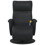 vidaXL Massage Relaxstoel Zwart 71 x 90 x 105 cm Kunstleer