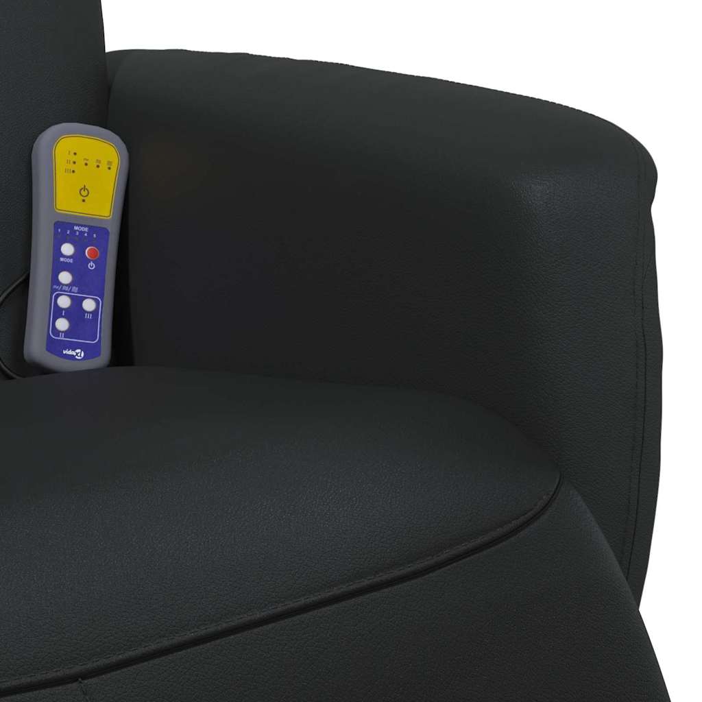 vidaXL Massage Relaxstoel Zwart 71 x 90 x 105 cm Kunstleer