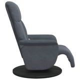 vidaXL Massage Recliner Dark Grey 91 x 71 x 105 cm Velvet