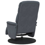vidaXL Massage Recliner Dark Grey 91 x 71 x 105 cm Velvet