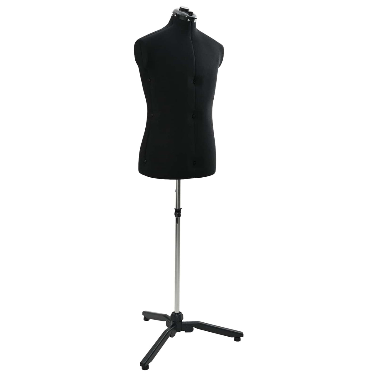 vidaXL Verstelbaar Mannequin Blauw 37,5-45,5 inch Stof