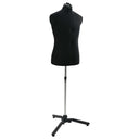 vidaXL Verstelbaar Mannequin Blauw 37,5-45,5 inch Stof