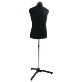 vidaXL Verstelbaar Mannequin Blauw 37,5-45,5 inch Stof