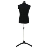 vidaXL Verstelbaar Mannequin Blauw 37,5-45,5 inch Stof