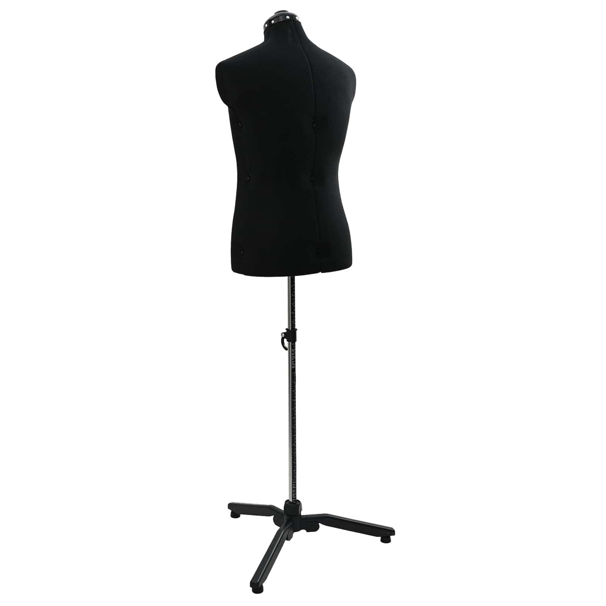 vidaXL Verstelbaar Mannequin Blauw 37,5-45,5 inch Stof