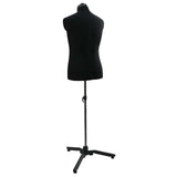 vidaXL Verstelbaar Mannequin Blauw 37,5-45,5 inch Stof