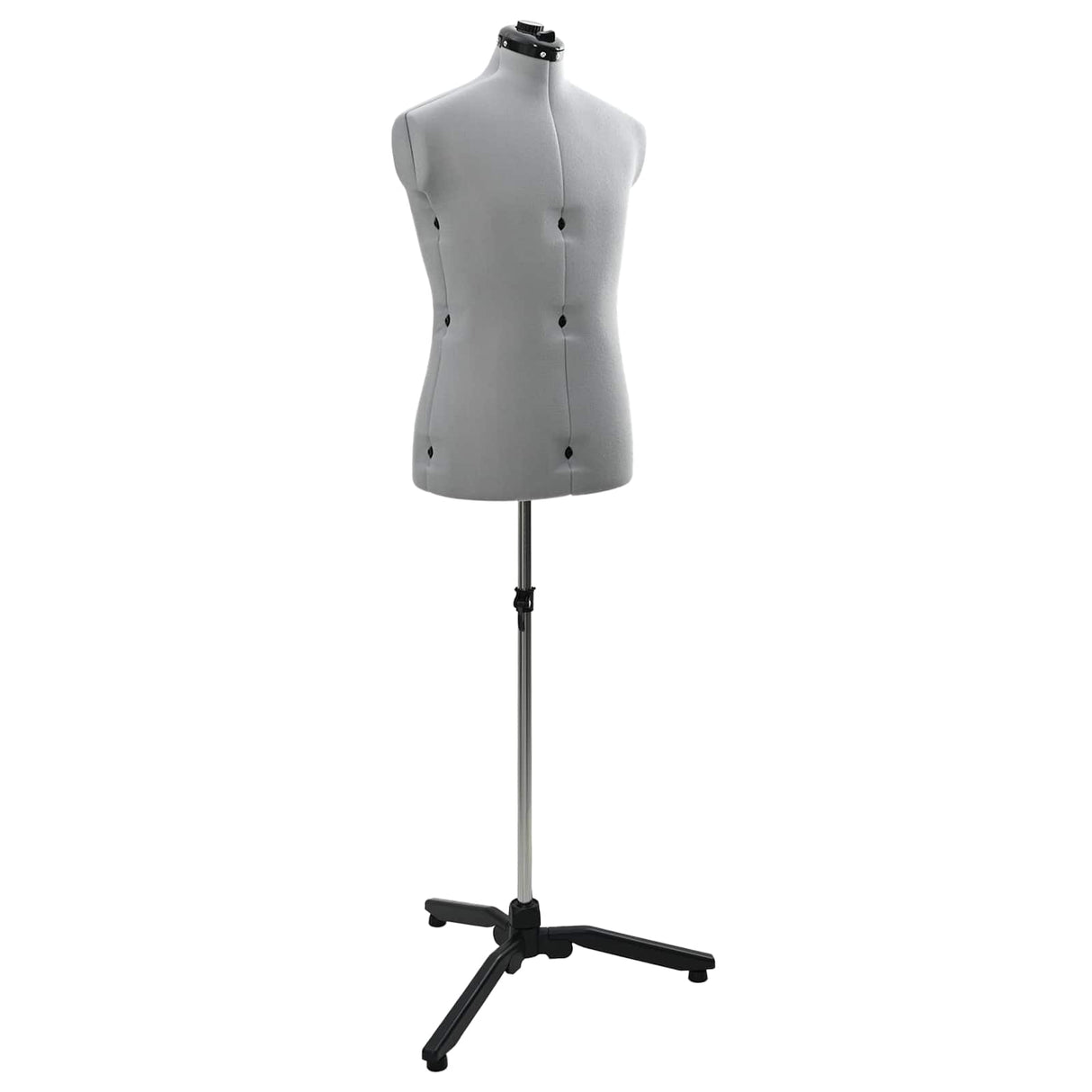 vidaXL Verstelbaar Mannequin Blauw 37,5-45,5 inch Stof
