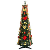 vidaXL Kunstkerstboom met 50 LED met standaard Groen 125 cm PVC