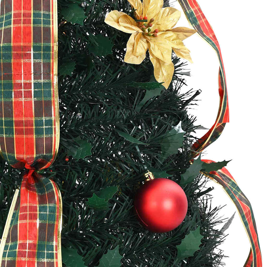 vidaXL Kunstkerstboom met 50 LED met standaard Groen 125 cm PVC