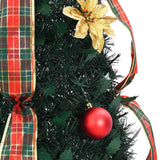 vidaXL Kunstkerstboom met 50 LED met standaard Groen 125 cm PVC