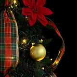 vidaXL Kunstkerstboom met 50 LED met standaard Groen 125 cm PVC