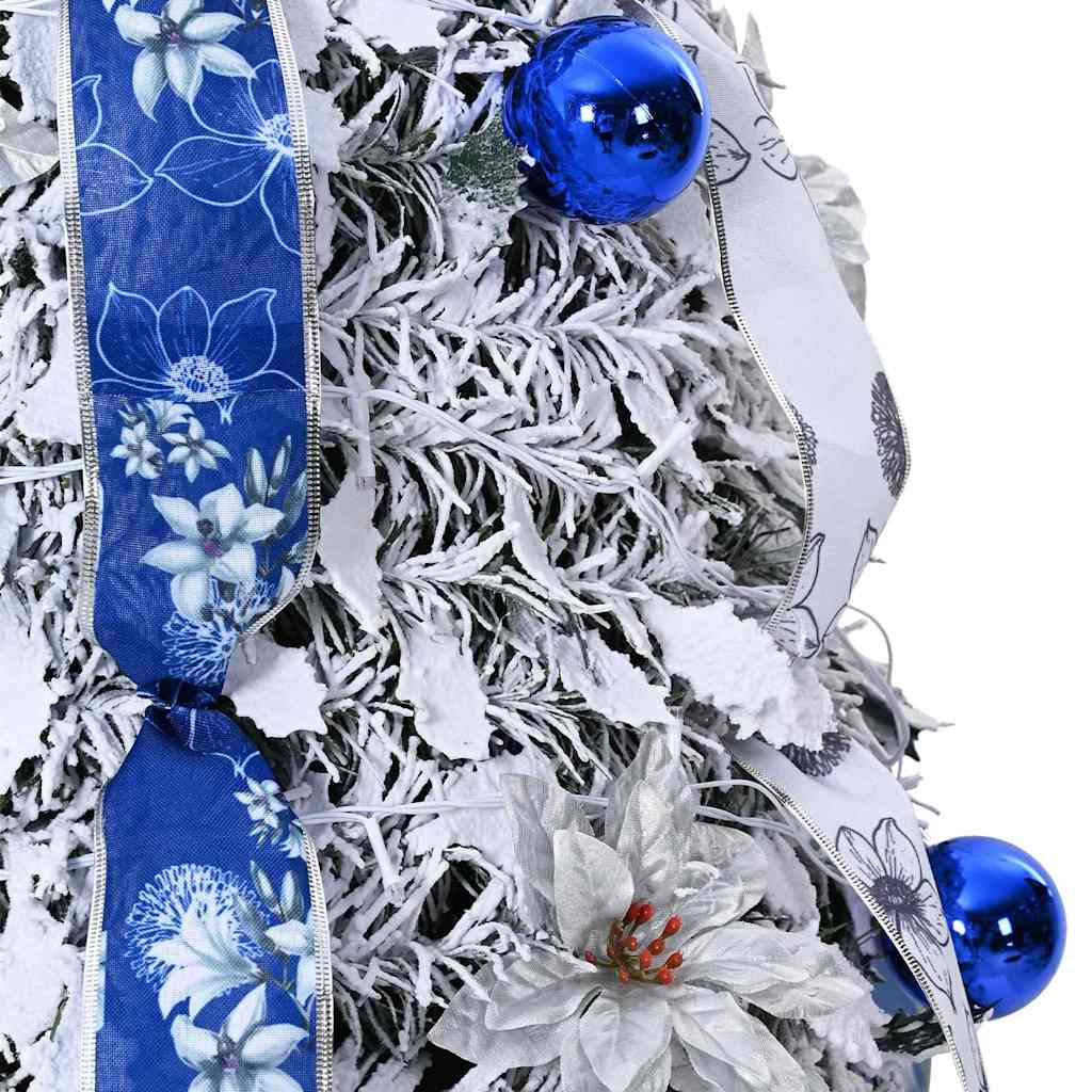 vidaXL Artificial Christmas Tree with 50 LED with Stand White 120 cm PVC