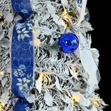 vidaXL Artificial Christmas Tree with 50 LED with Stand White 120 cm PVC