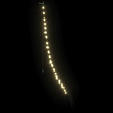 vidaXL LED Christmas Tree with Ground Spikes 112 Warm White LEDs 182 cm Metal
