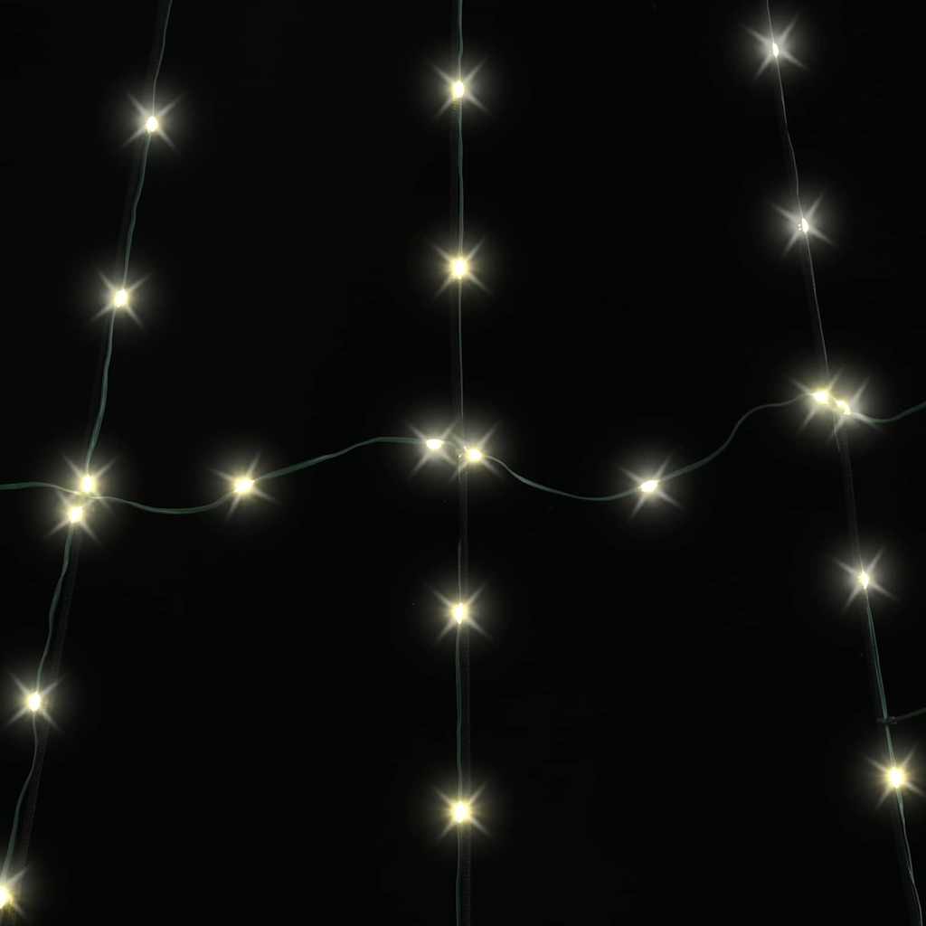 vidaXL LED Christmas Tree with Ground Spikes 112 Warm White LEDs 182 cm Metal